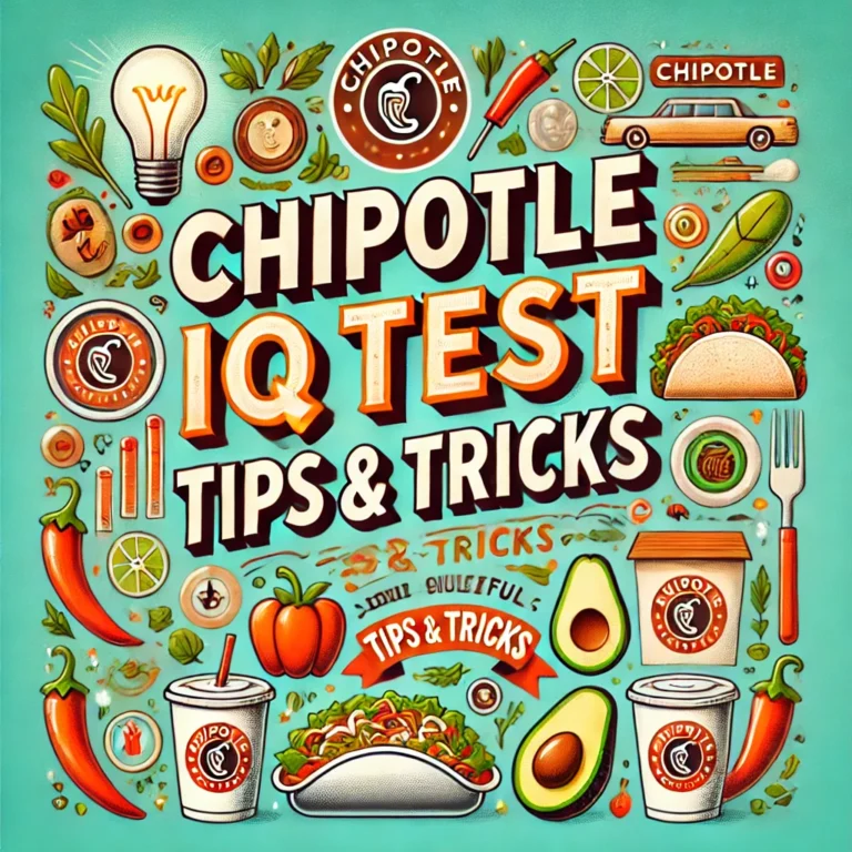 Chipotle IQ Test Tips Tricks